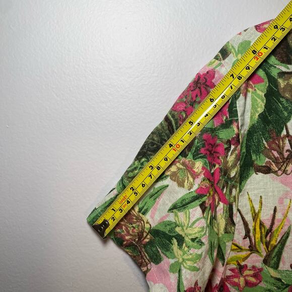 NWT Victoria's Secret Women's size Medium Pink Floral Tropical Romper Cover Up - Picture 11 of 11
